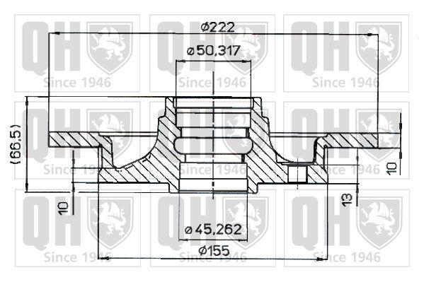 QUINTON HAZELL Тормозной диск BDC3732